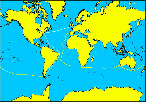 The route of trimaran